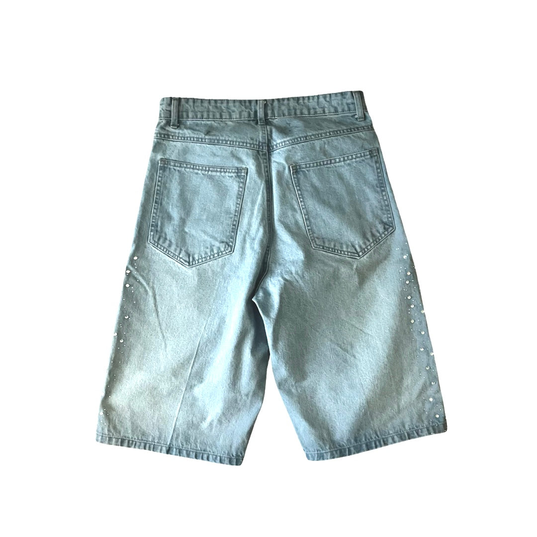 Rhinestone jorts