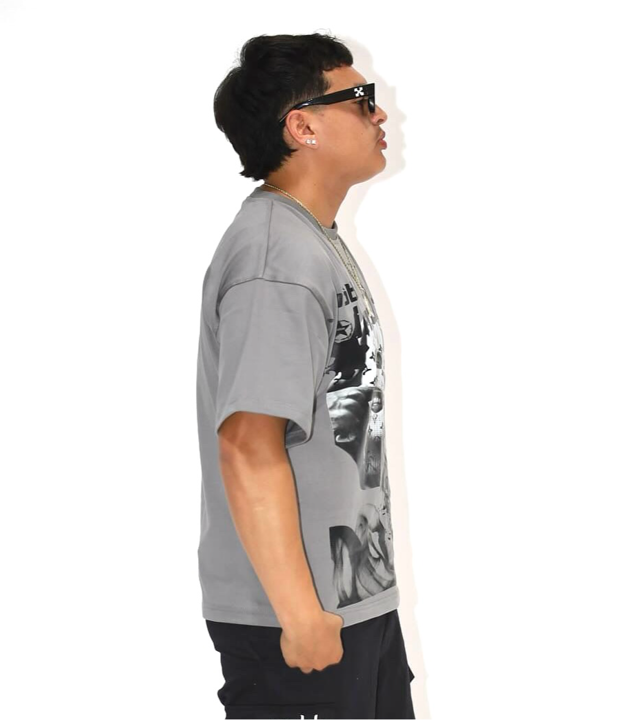 NOBLE Tee- Cool grey