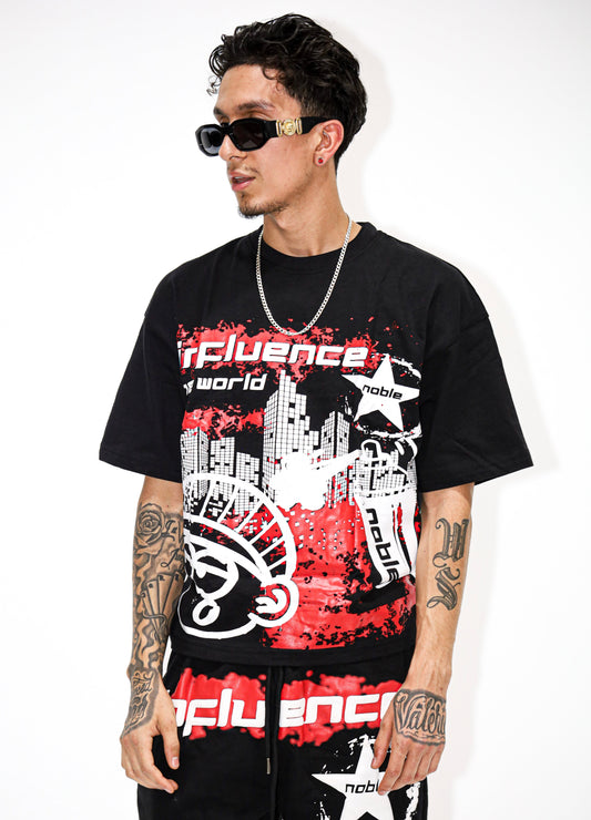 NOBLE Tee - Red Gothic