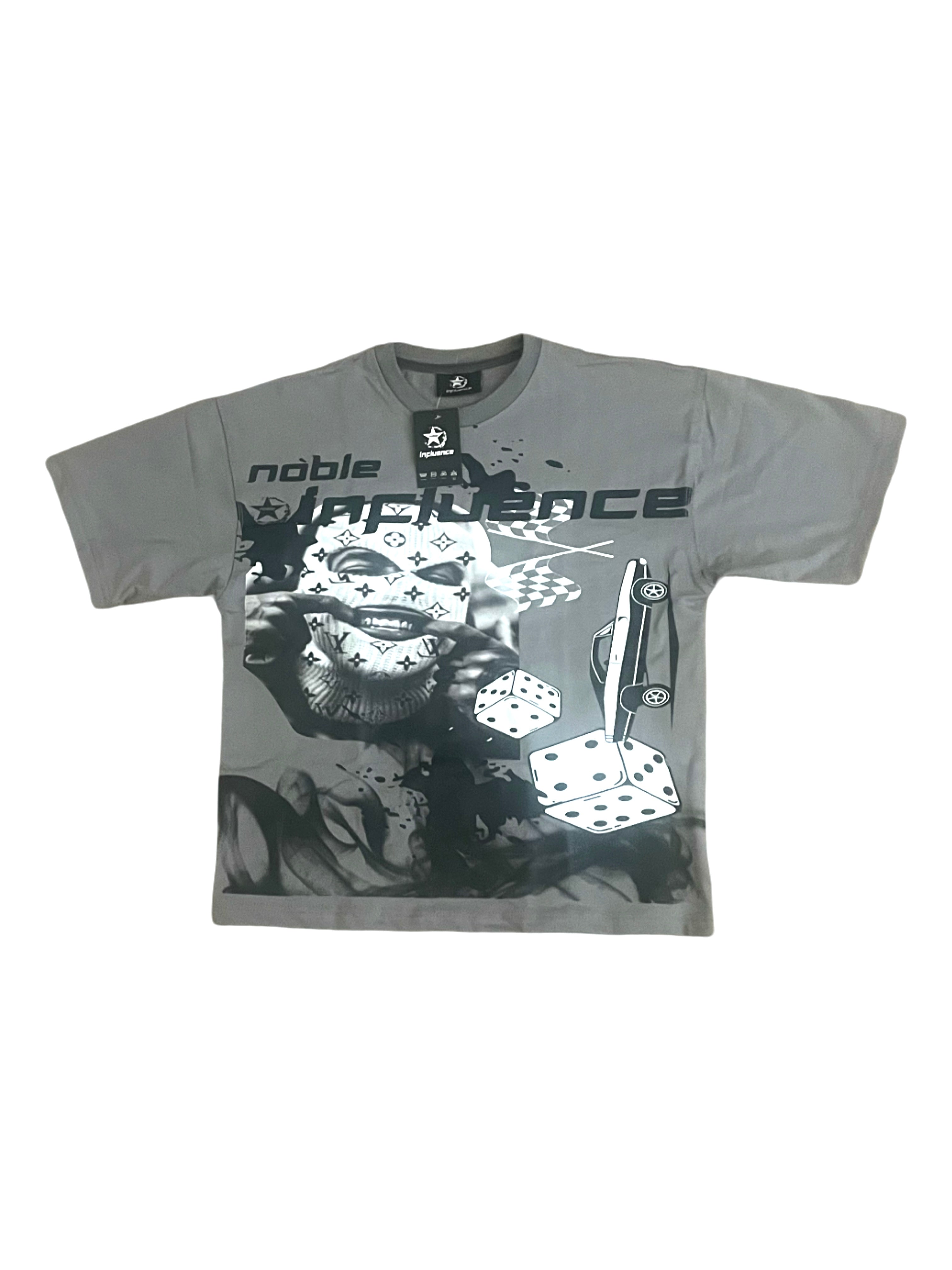 NOBLE Tee- Cool grey